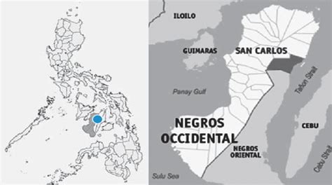 San Carlos City Map .